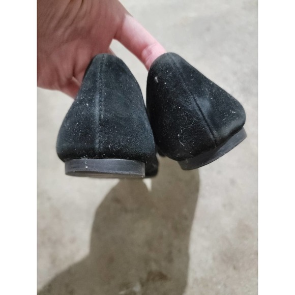 Aldo Black Pointed Flats Gold Band Accent Sz 8 - Picture 5 of 8